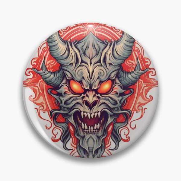 Item preview, Demon face  designed and sold by royalfishgames.