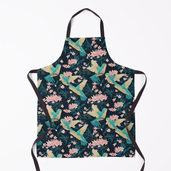 Item preview, Hummingbirds and Floral Vine Pattern in Royal Blue designed and sold by lauragraves.