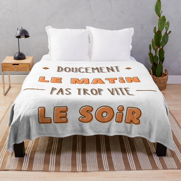 Aperçu de l'œuvre Doucement le matin Pas trop vite le soir créée et vendue par bonnes-fetes.