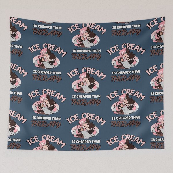 Item preview, Ice Cream is cheaper than THERAPY designed and sold by YandelLavoie.