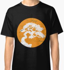 Camiseta clásica Árbol japonés de los bonsais Regalo anaranjado del zen de Sun para el árbol de los bonsais del árbol de los bonsais del árbol japonés de los bonsais Sudadera con capucha del teléfono de Samsung Caso del teléfono Caja de la tableta de la taza de café