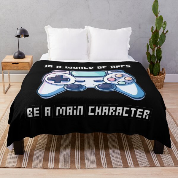 Item preview, Gamer Quote: In A World Of NPCs, Be a Main Character. Videogame Controller designed and sold by OB Print.