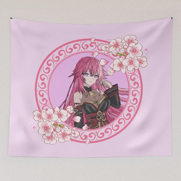 Item preview, Yae Miko under the sakura blossoms designed and sold by giomanz.