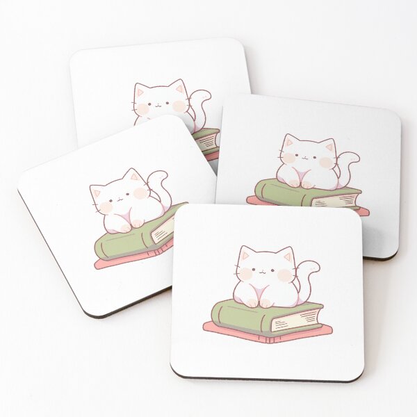 Item preview, Cute cat on book designed and sold by ColourfulAnni.
