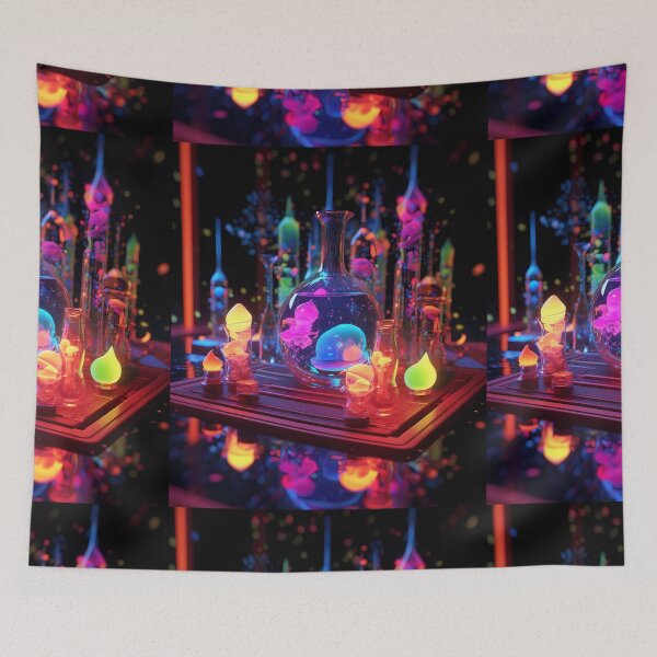 Item preview, Psychedelic Tapestry, Bedroom Wall Decor, Wall Hanging Trippy Tapestry, Trippy Room Decor, Aesthetic Wall Decor, Psychedelic Tapestry designed and sold by TileTango.