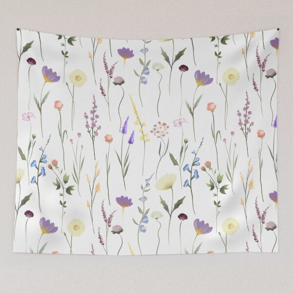 Aperçu de l'œuvre Wildflowers Floral Pattern créée et vendue par printguys.