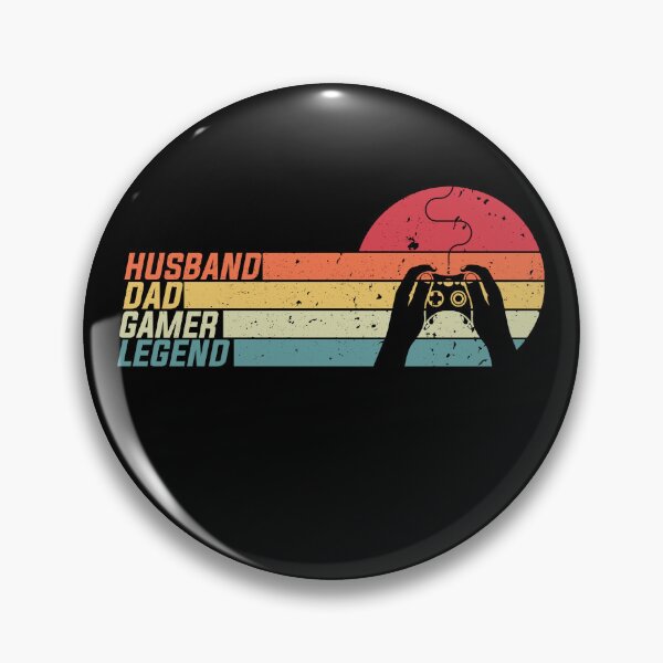 Item preview, Husband Dad Gamer Legend  Gamer Vintage style sport Lovers designed and sold by YAHIA-14.