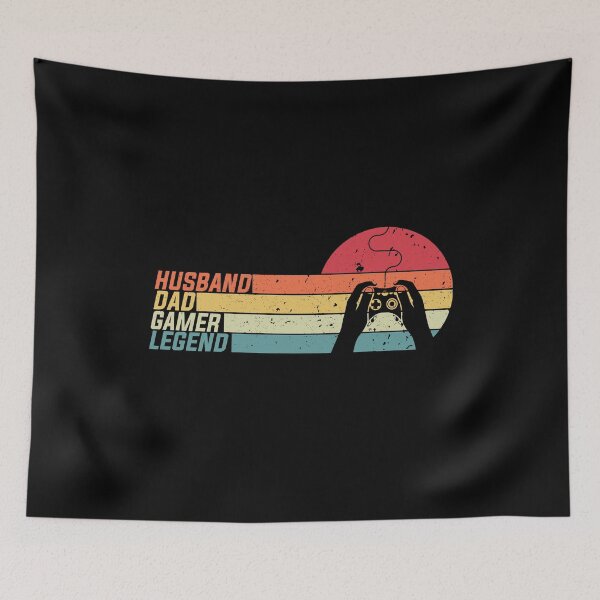 Item preview, Husband Dad Gamer Legend  Gamer Vintage style sport Lovers designed and sold by YAHIA-14.