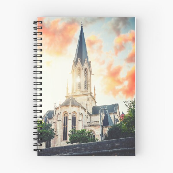 Item preview, St Georges church in Vieux Lyon french city by sunset designed and sold by Grégory DUBUS.