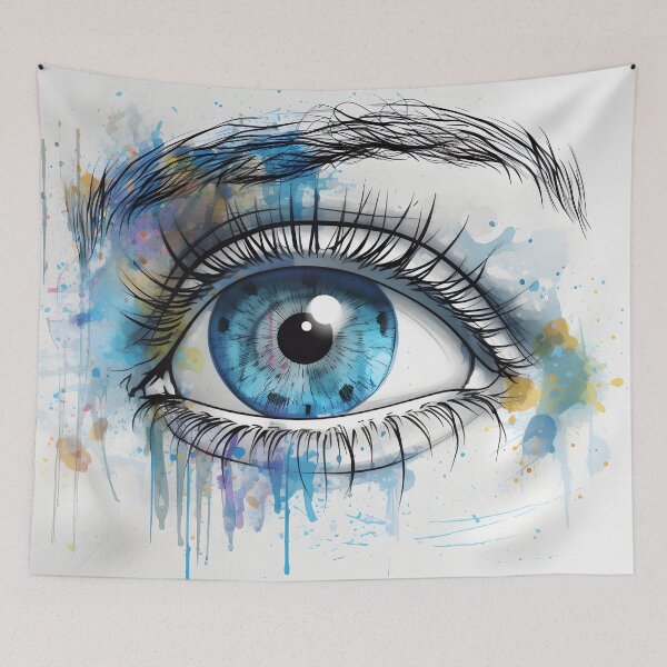 Item preview, deep blue look designed and sold by MagicStudioArt.