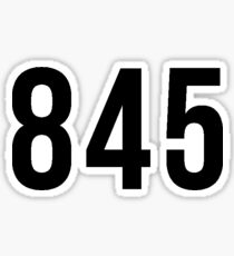 845 Area Code Sticker
