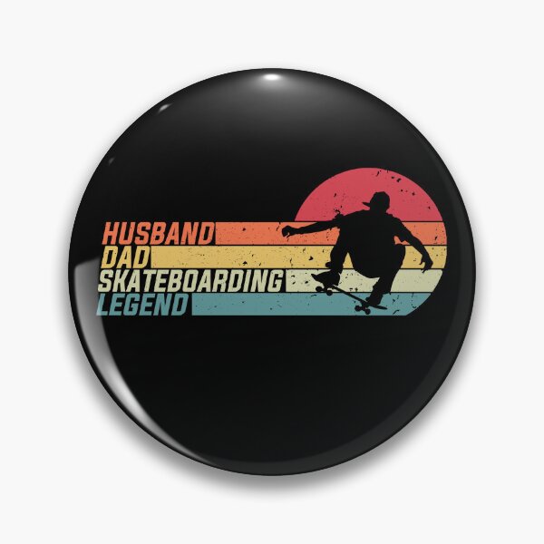 Item preview, Husband Dad Skateboarding Legend  Skateboarding Vintage style sport Lovers designed and sold by YAHIA-14.