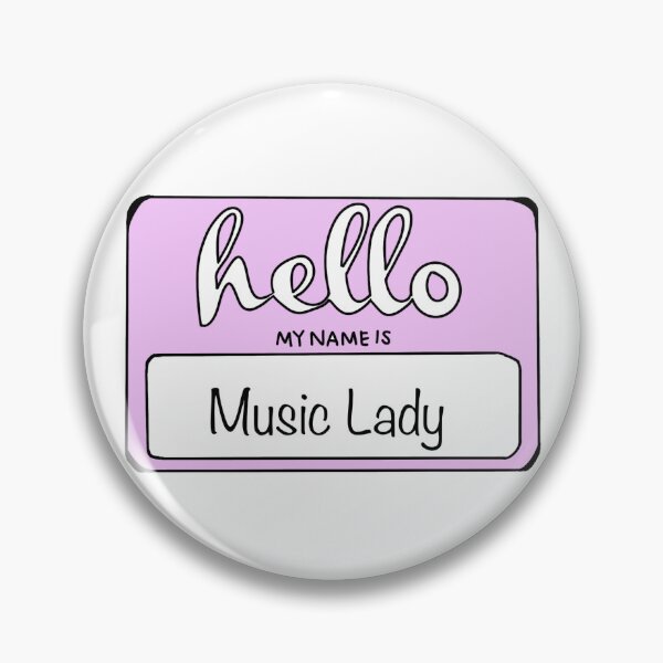 Item preview, Music Lady Name Tag designed and sold by Gladlymusic.