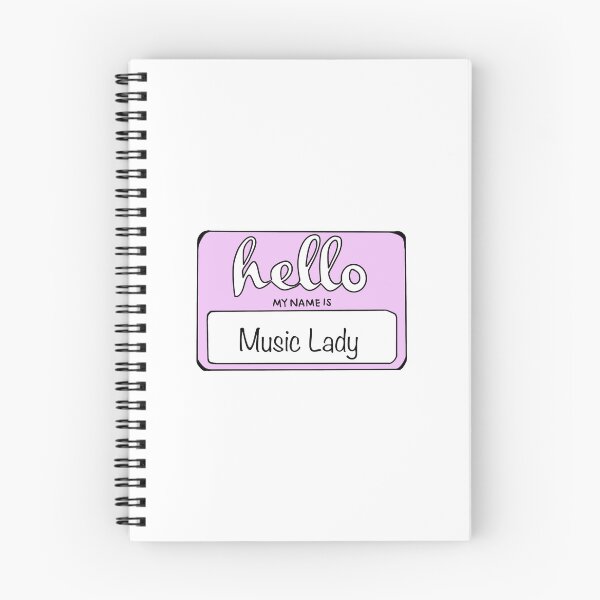 Item preview, Music Lady Name Tag designed and sold by Gladlymusic.