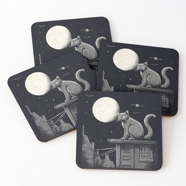 Item preview, cat on the roof designed and sold by MagicStudioArt.