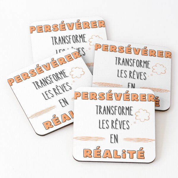Aperçu de l'œuvre Persévérer transforme les rêves en réalité créée et vendue par bonnes-fetes.