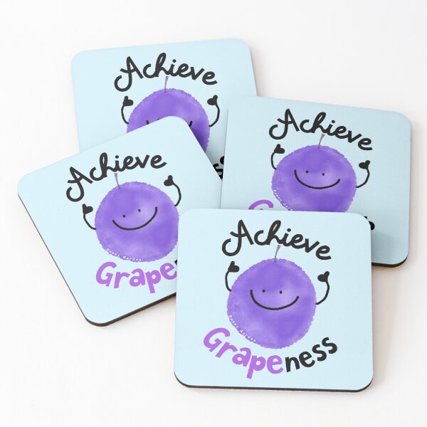 Item preview, Achieve Grapeness - Punny Garden designed and sold by PunnyGarden.