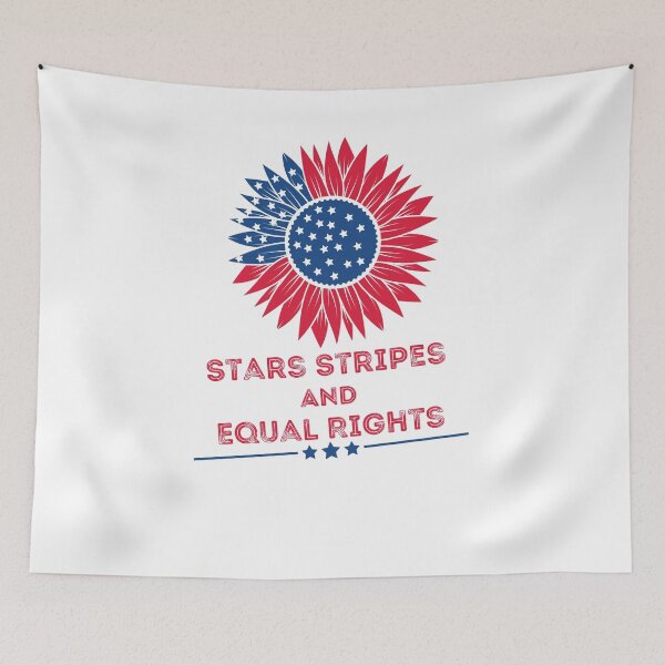 Item preview, Stars Stripes And Equal Rights Women's Rights Patriotic Tee designed and sold by Norstyle.