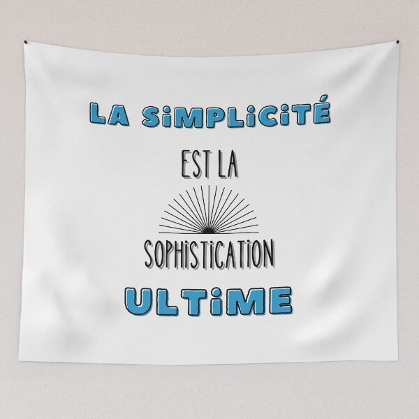 Item preview, Simplicity is the ultimate sophistication designed and sold by bonnes-fetes.