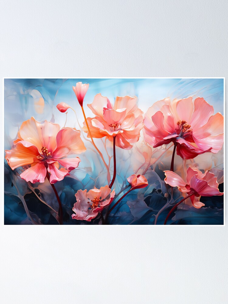 Flower Yoga Canvas Art Posters Abstract Print Painting On Canvas