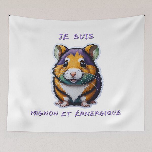 Item preview, I am Cute and Energetic Hamster designed and sold by bonnes-fetes.