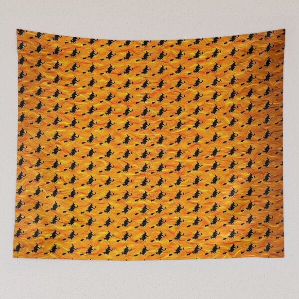 Item preview, Witches Pattern  Orange Yellow Shadow designed and sold by Profitrip.
