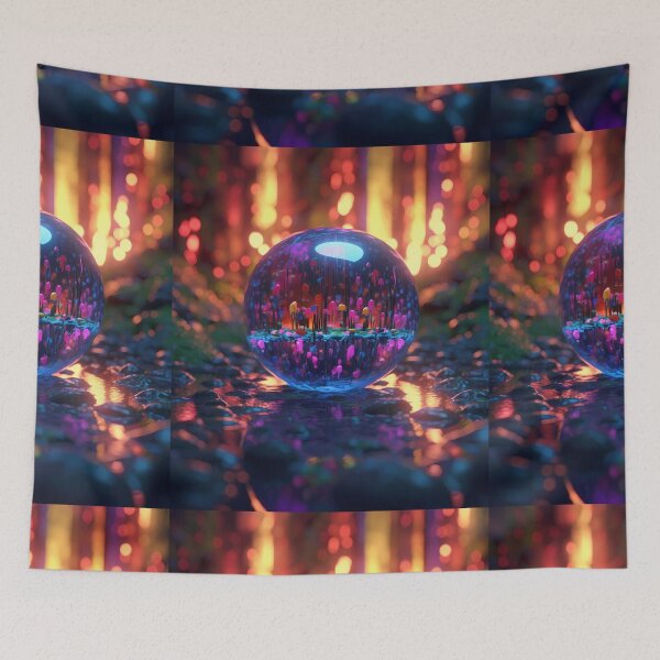 Artikelvorschau, Psychedelic Tapestry, Bedroom Wall Decor, Wall Hanging Trippy Tapestry, Trippy Room Decor, Aesthetic Wall Decor, Psychedelic Tapestry entworfen und verkauft von TileTango.