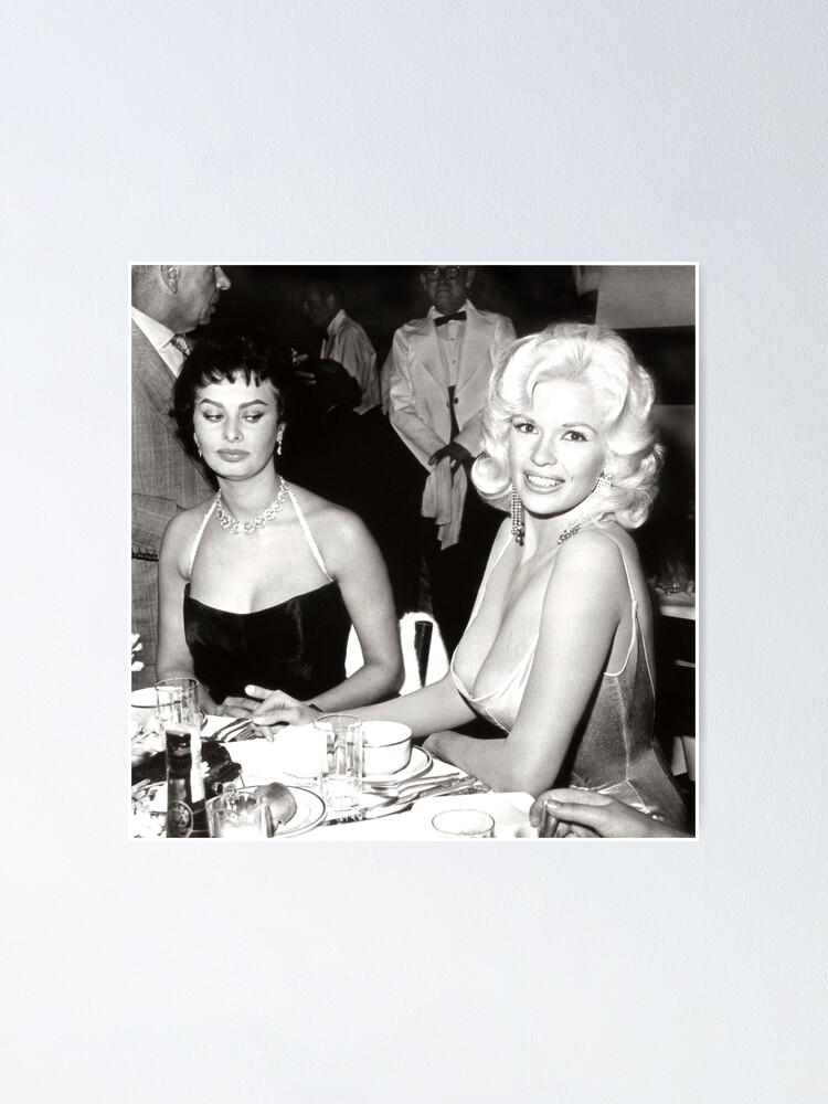 Jayne Mansfield and Sophia Loren Famous Nipple Slip 2.0 Poster