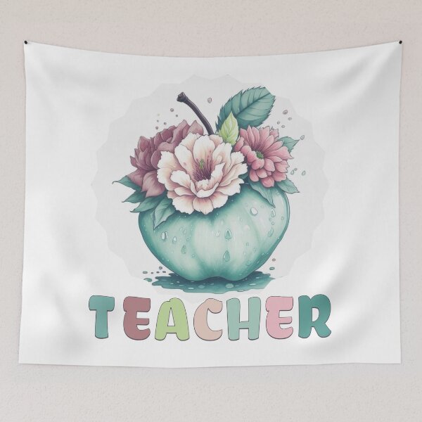 Item preview, Teacher and apples  designed and sold by ThiagoSDantas.