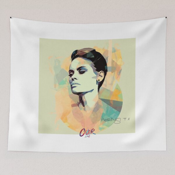 Item preview, Female Retro Vibe Colorful Powerful designed and sold by ColorXpo.