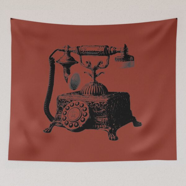 Item preview, Antique Telephone. Digital Antique Engraving Image   	 designed and sold by cfsxsenk3.