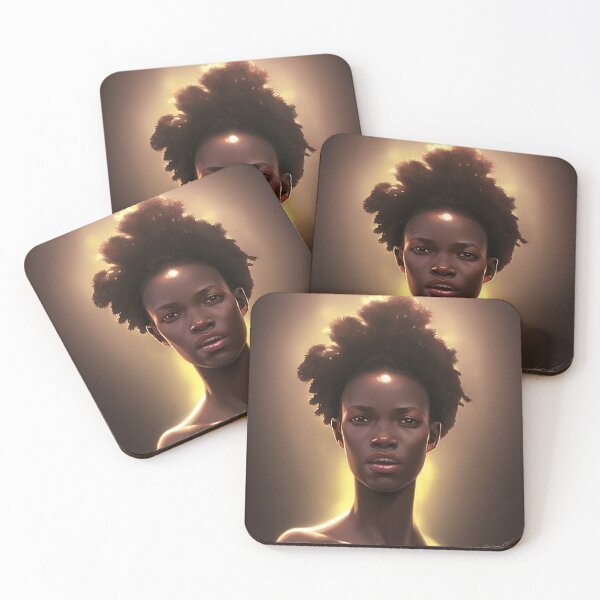 Item preview, Afro Woman AI Arts Portrait designed and sold by Clark81.
