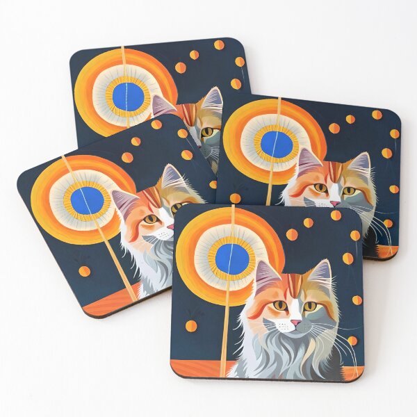 Item preview, Gato bajo la luna designed and sold by Pistacheartco.