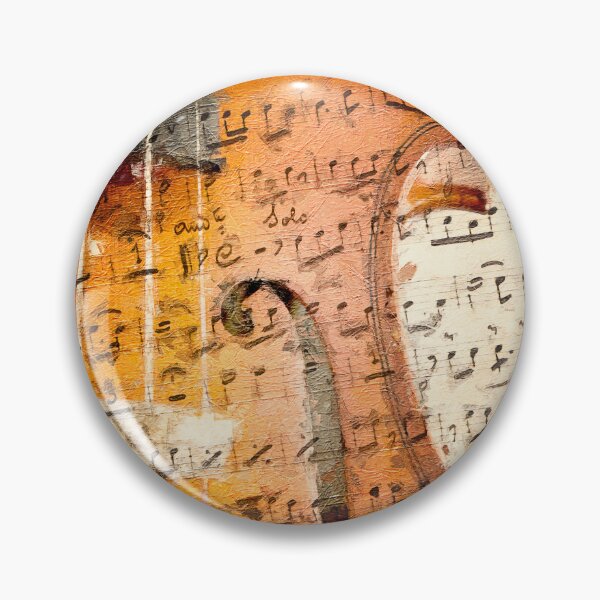 Item preview, Violin on musical note background oil effect designed and sold by Grégory DUBUS.