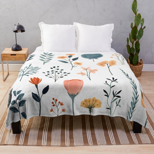 Item preview, Arrangement of spring orange flowers against a white background. Blooming concept. Flat lay. designed and sold by anytka.
