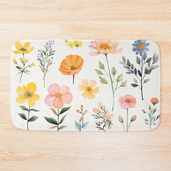 Item preview, Arrangement of spring orange flowers against a white background. Blooming concept. Flat lay. designed and sold by anytka.