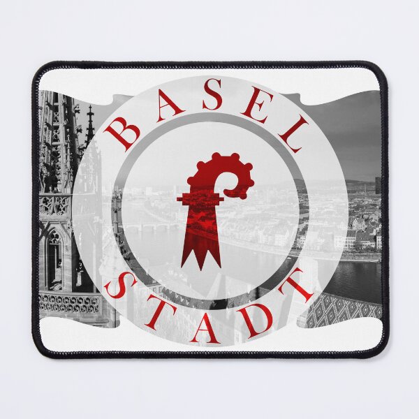 Item preview, Basel city canton flag, riverside charm on Rhine designed and sold by EclecticCharm.