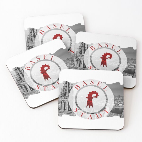 Item preview, Basel city canton flag, riverside charm on Rhine designed and sold by EclecticCharm.