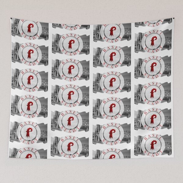 Item preview, Basel city canton flag, riverside charm on Rhine designed and sold by EclecticCharm.