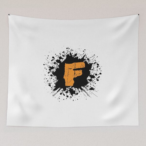 Item preview, Monogram F Grunge Black Grunge Splatter designed and sold by simplymonogram.