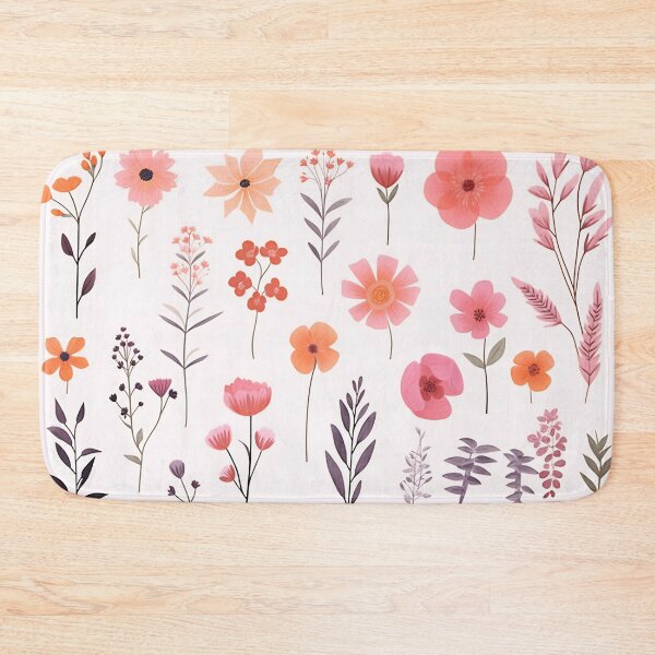 Item preview, Arrangement of spring pink flowers against a white background. Blooming concept. Flat lay. designed and sold by anytka.