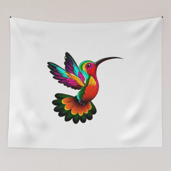 Item preview, colored hummingbird designed and sold by miguel-ozz.