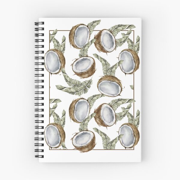 Item preview, coconuts and palm leaves pattern for summer designed and sold by YerrouDesing.