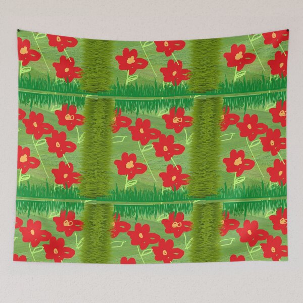 Item preview, Flowers in green designed and sold by mapacs100.