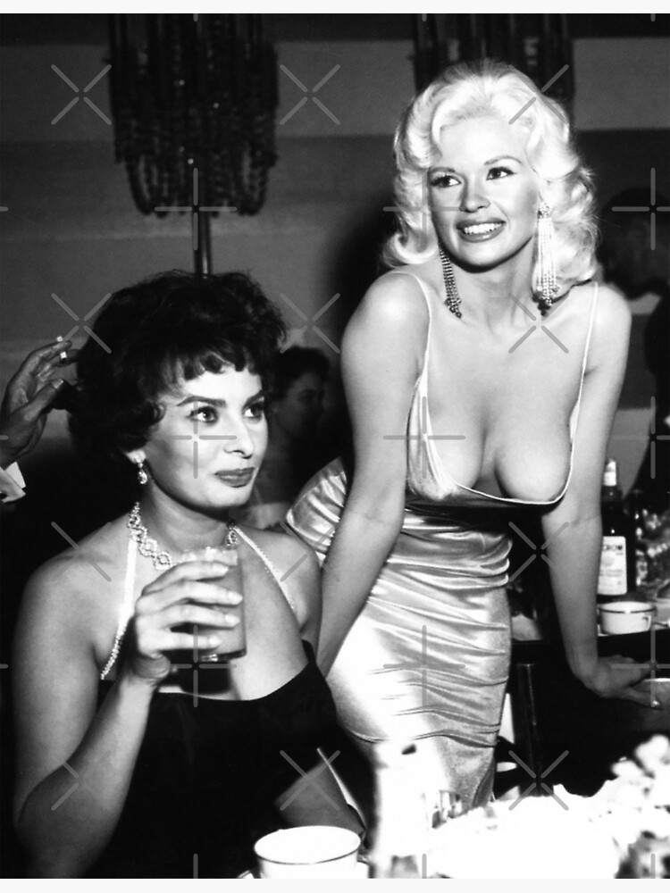 Jayne Mansfield and Sophia Loren Famous Nipple Slip 2.0 Poster