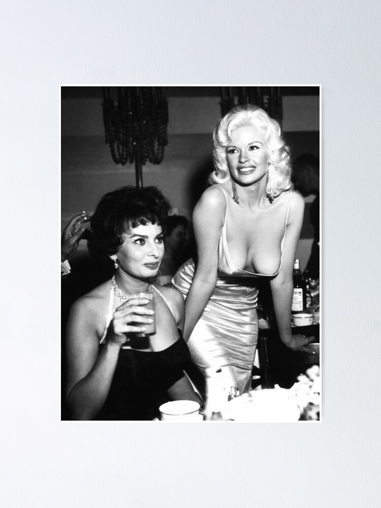 Jayne Mansfield and Sophia Loren Famous Nipple Slip 2.0 Poster