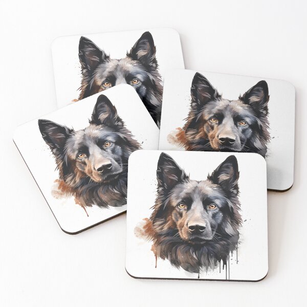 Item preview, Brushstrokes of Beauty: The Painted Black German Shepherd designed and sold by MaBaker202.