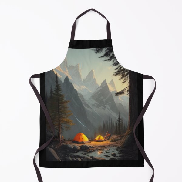 Item preview, campsite in the mountains designed and sold by EuropeanPrints.