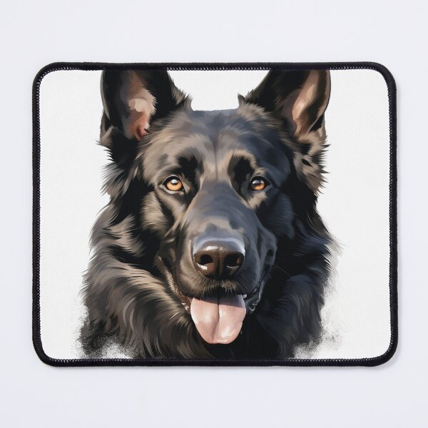 Item preview, Onyx Elegance: The Alluring Black German Shepherd designed and sold by MaBaker202.