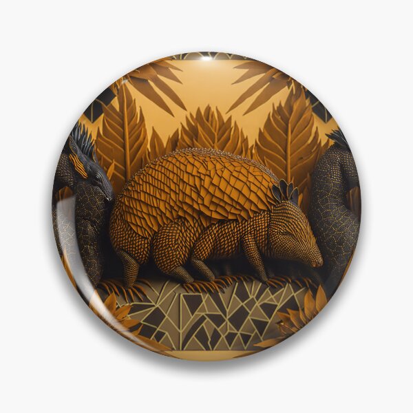Item preview, Fusión exquisita: Trompe-l'oeil Elegance con el Majestic Armadillo designed and sold by AmazingLab.